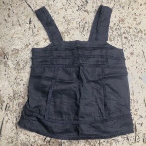 J crew navy tank blouse